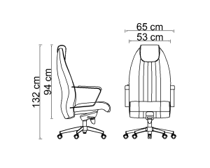 تصویر صندلی مدیریتی اسکار M2040