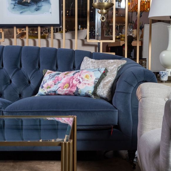image of LOUIE sofa 2.5 + chaise lounge Left d.grey 660476