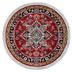 image of Red Heris Round Rug