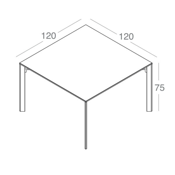 تصویر میز کنفرانس ۴ نفره Petra مدل C120
