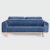 image of Orlando Blue 2seats Sofa