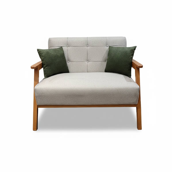 تصویر ست مبلمان مدرن دسته چوبی