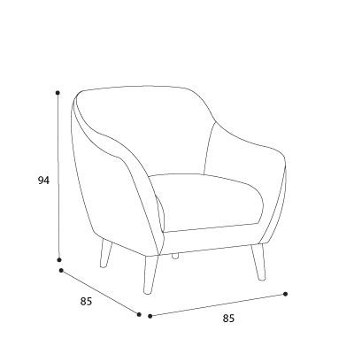 image of Rosha Single Sofa