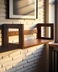 image of Simple Walnut Wall Mounted shelf