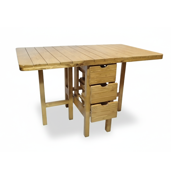 تصویر میز تاشو سه کشو