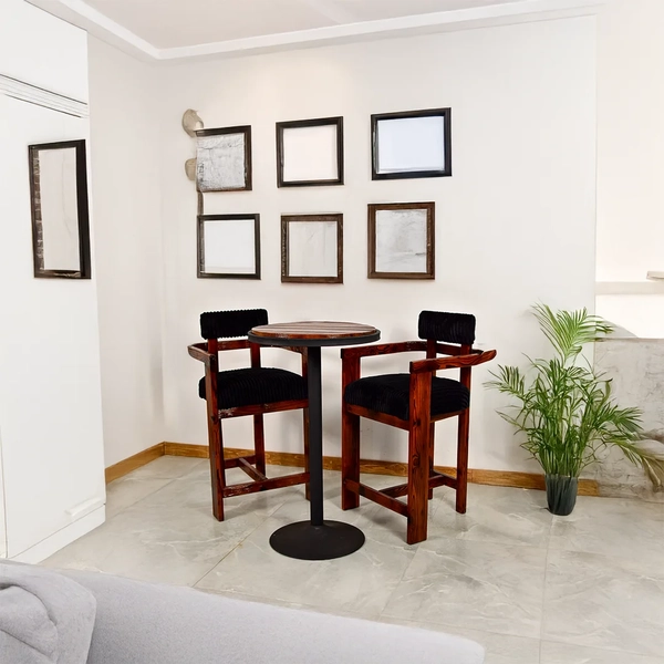 تصویر میز ۲ نفره کانتری با صندلی دیاموند