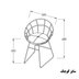 image of Hirsa W1901 small bar chair