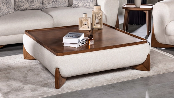 تصویر جلو مبل پارچه ای مستطیل نیچر