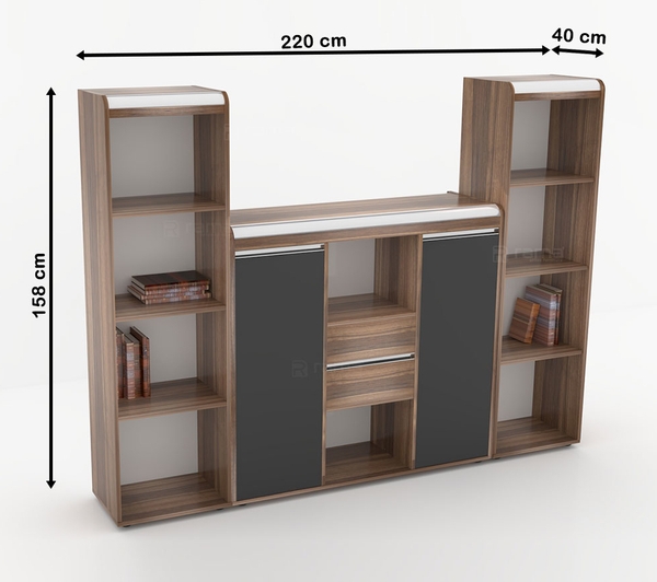 تصویر کتابخانه کنسول سه تکه ارگوت ۱۰۱