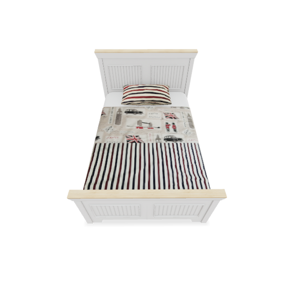 image of Monteh Single Bed-kitami white