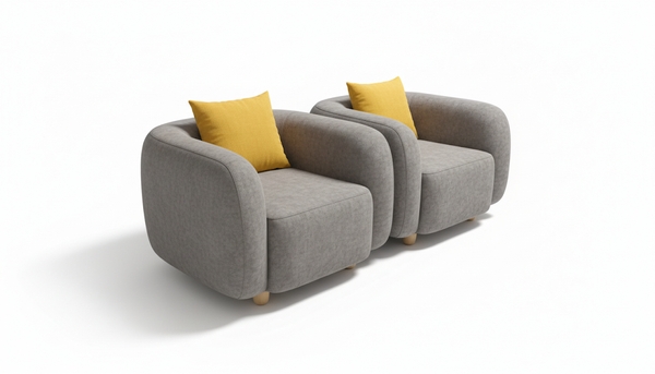 تصویر ست مبلمان لوبیایی