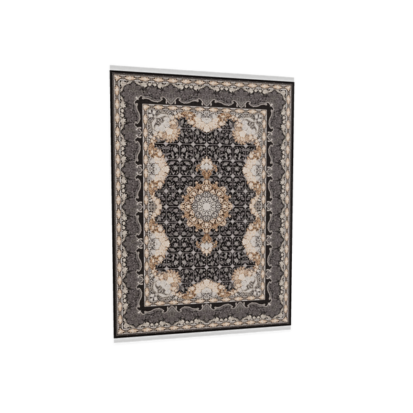 image of Aroos Rug-Dark Gray