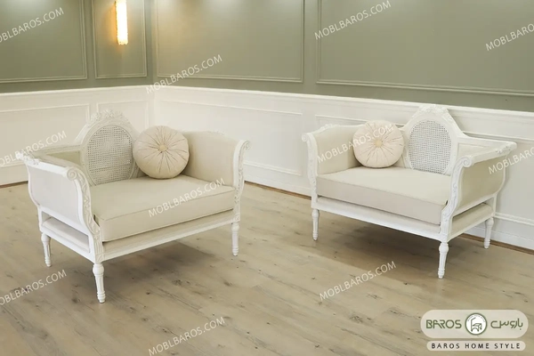 تصویر دیگری از مبل تک نفره کلاسیک مصری (مینی کاناپه)