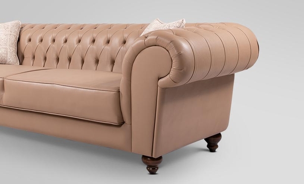 image of Chester Wood Triple Sofa