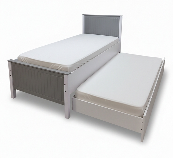 تصویر تختخواب یک نفره تینا با کشو مهمان تصویر تختخواب یک نفره تینا با کشو مهمان