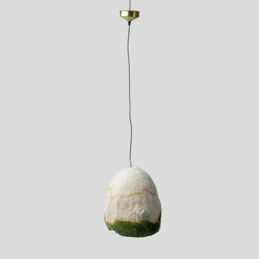 image of Green Felt Pendant Light