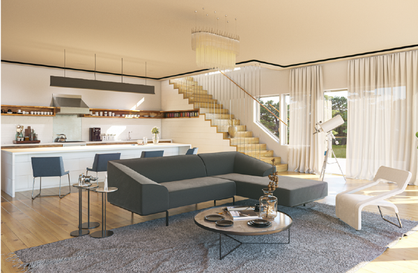 image of Feather Right L-Shaped Office Sofa