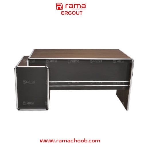 تصویر میز کارمندی ارگوت (سه کشو ثابت)