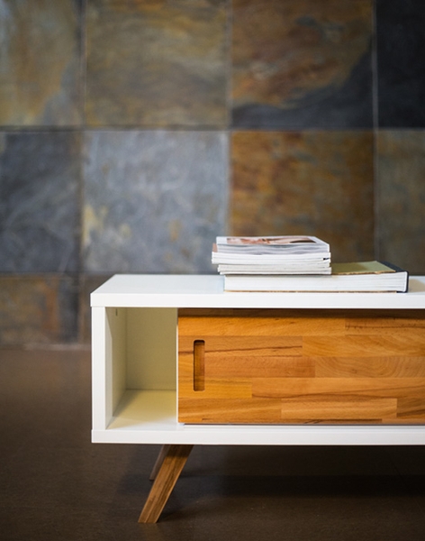 image of Armada white large TV stand