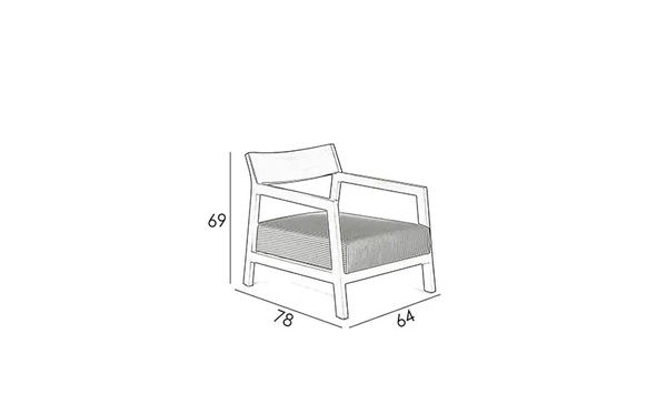 تصویر مبل تک نفره داوین