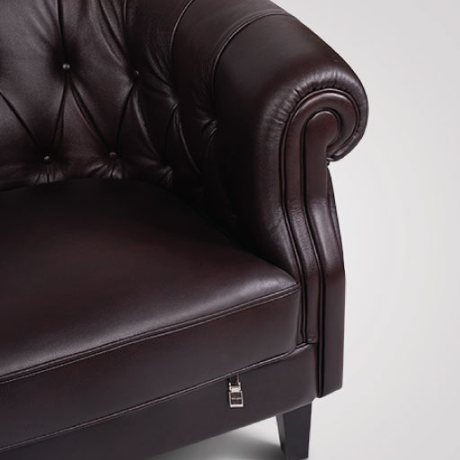 image of NA-037-1S-D23 Leather Armchair