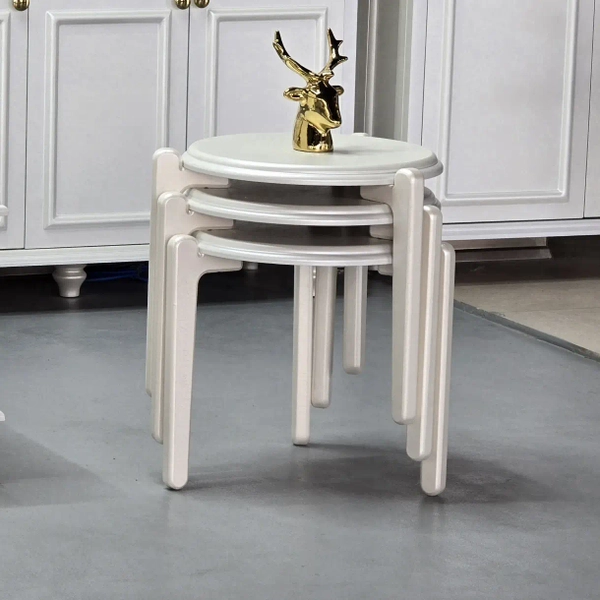 تصویر میز جلومبلی نئوکلاسیک و عسلی سه تکه فلورنس