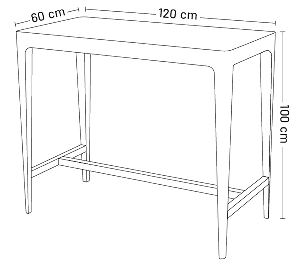 image of One bar table for 4