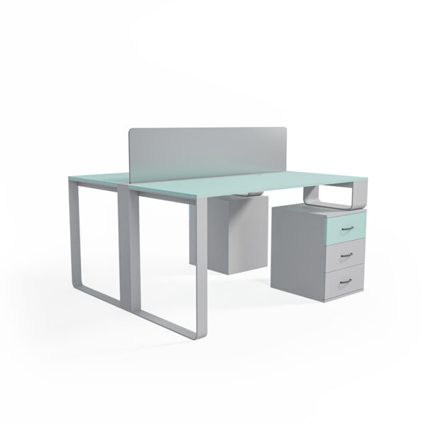 تصویر میز کارگروهی ۲ نفره Medusa مدل WF2