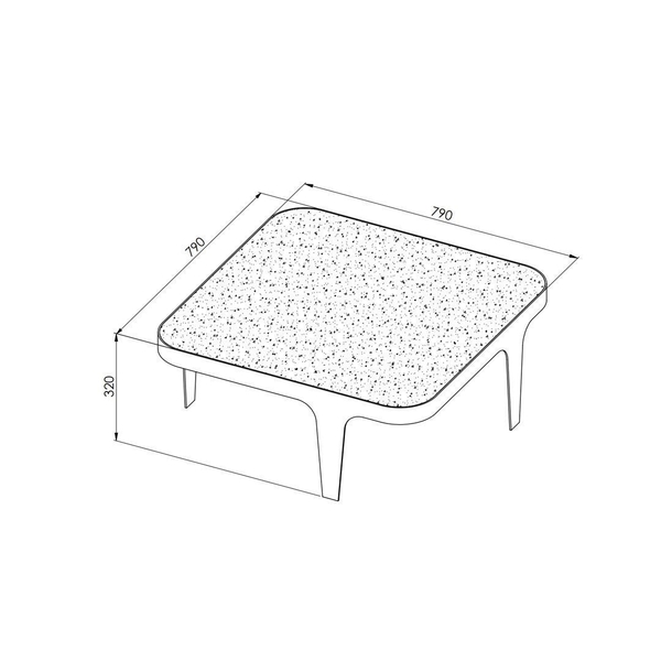 تصویر دیگری از میز جلومبلی مدرنا W5003L