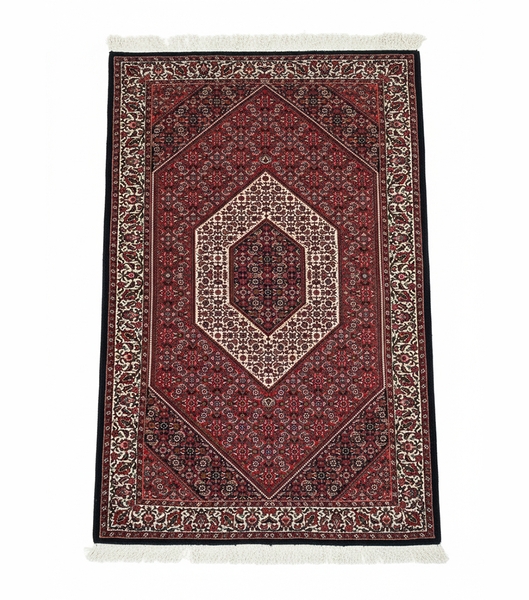 تصویر فرش افشار نقش ریز ماهی بافت تکاب