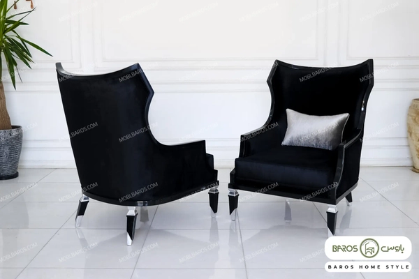 another image of Silver single sofa