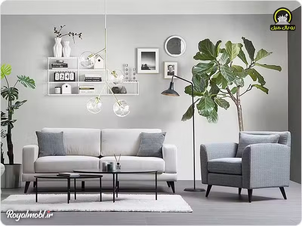 تصویر مبل راحتی دونفره میلان