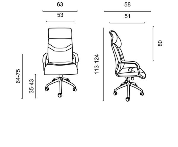 تصویر صندلی مدیریتی تترا