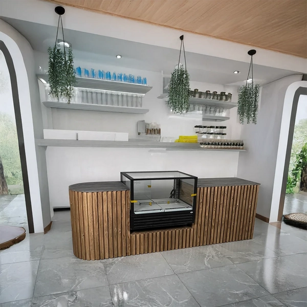 image of Wooden Counter Number 6