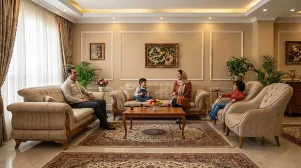 تصویر مبل راحتی ۸ نفره برنا