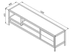 image of W1316 TV table