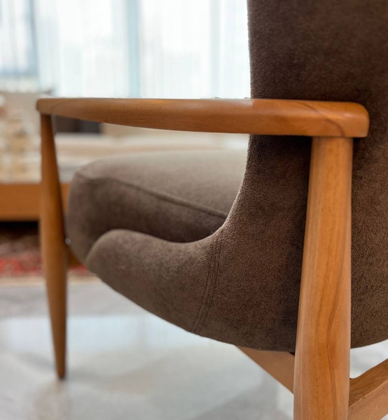 image of Wood Single Sofa