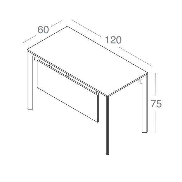 تصویر میز کارمندی Petra مدل S