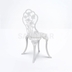 image of Flower Design Aluminium Chair