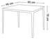 image of Maroon dining table for 4