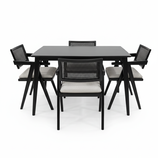 تصویر ست ناهارخوری مدل حصیری دسته دار تصویر ست ناهارخوری مدل حصیری دسته دار